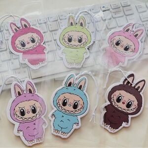 Complete Set of 6 Labubu Car Air Fresheners